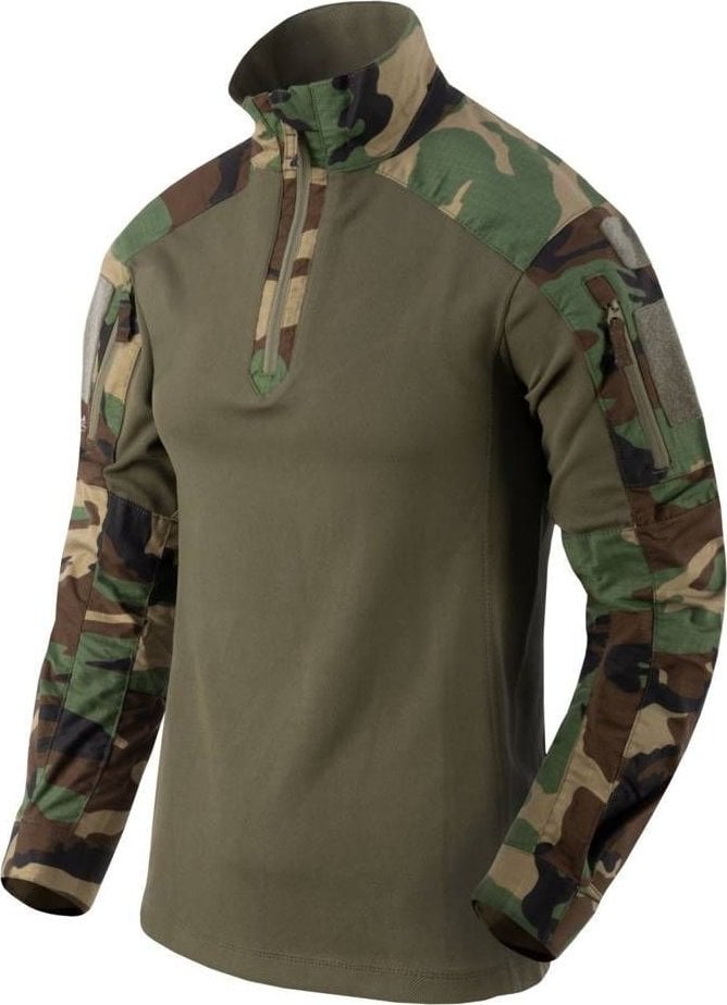 Helikon - Bluza MCDU Combat - Woodland / Olive