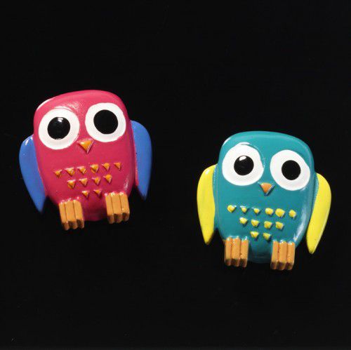 NAGA Magnesy do szklanych tablic - sowy 2 szt (20305)