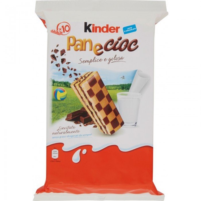 Kinder Biszkopty mleczne kanapki Pan e Cioc 10x29g -
