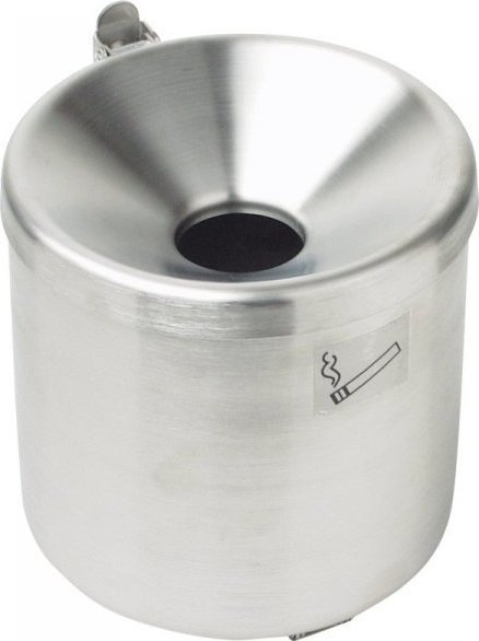 Meva Popielniczka ścienna samogasnąca do wnętrza i na zewnątrz ze stali nierdzewnej śr. 15cm