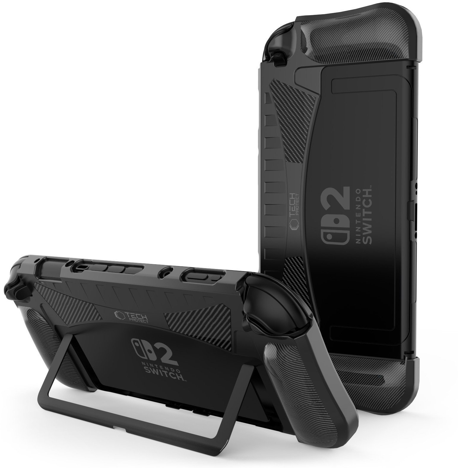 TECH-PROTECT TPUCARBON NINTENDO SWITCH 2 BLACK