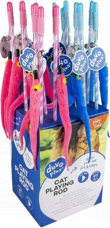 Duvo+ DUVO+ WĘDKA DLA KOTA "ROBAK" 21x2x1cm 12060 /16/144