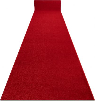Dywany Łuszczów Chodnik KARMEL Gładki karmin / czerwony 80 cm, 80x390 cm