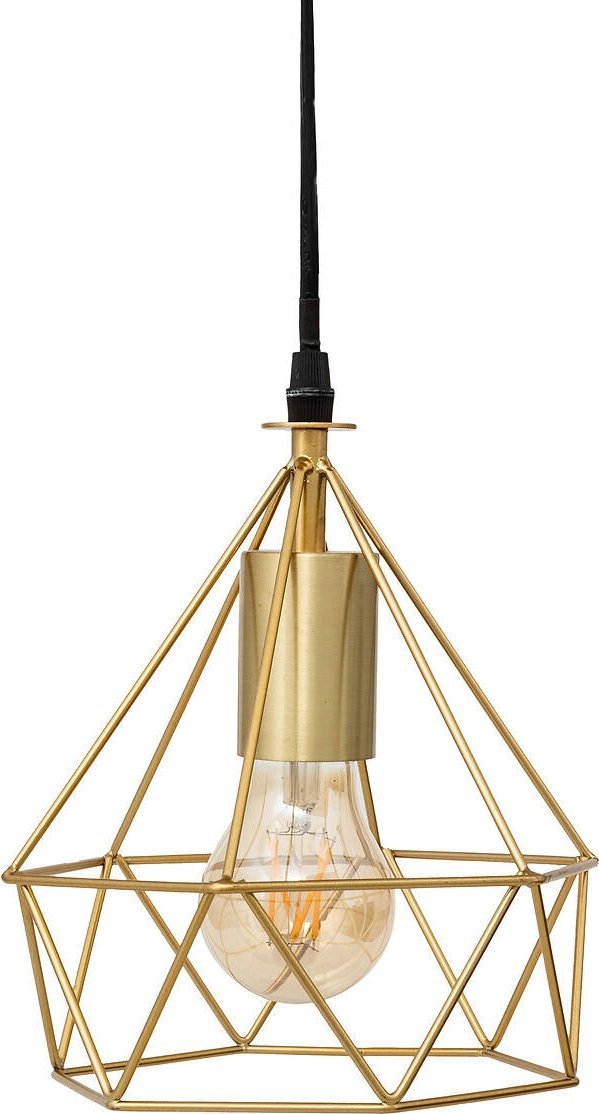 Atmosphera Lampa wisząca IDA geometryczna, złota, Ø 17 cm
