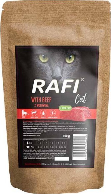 Karma sucha dla kota Rafi Cat z wołowiną 100 g