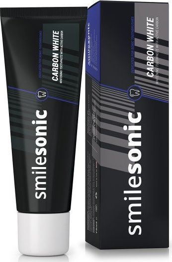 Smilesonic Pasta do zębów Carbon White 75 ml