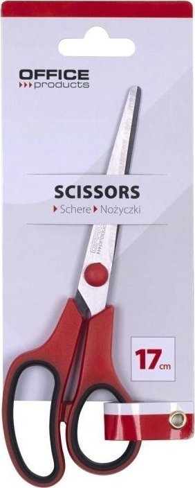 Nożyczki biurowe miękki uchwyt 17cm