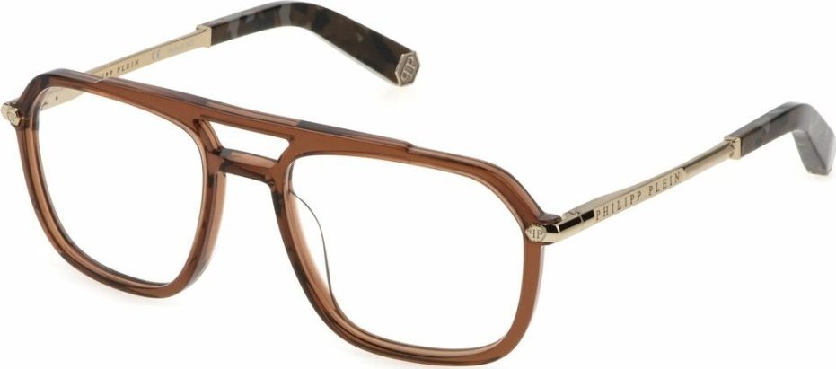 Philipp Plein Ramki do okularów Męskie PHILIPP PLEIN VPP018M-5407AY-21G Brązowy 54 mm