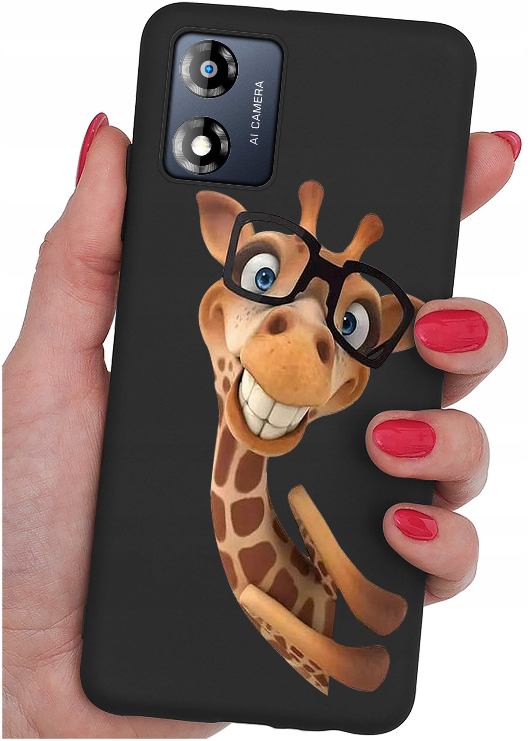 Etui do Motorola Moto E13 WZORY |SILIKONOWE MATT CASE + SZKŁO 9H