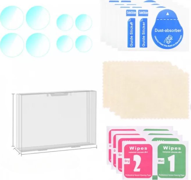 BRDRC SZKŁO HARTOWANE NA OBIEKTYW, CZUJNIKI DJI MINI 4 PRO - 8 SZTUK