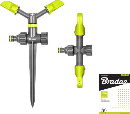 Bradas 2-ramienny zraszacz obrotowy na kolcu LIME LINE LE-6101 BRADAS 2136