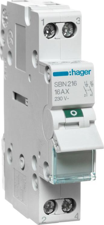 Hager Lampka modułowa przeźroczysta 230V AC SVN125