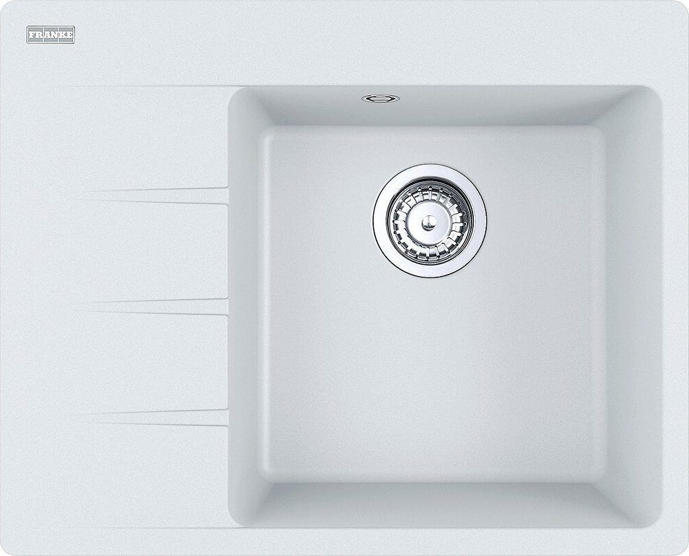 Zlewozmywak Franke NAS RTV AGD Zlewozmywak Centro CNG 611-62 TL Fragranit+ Biały