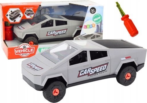 LeanToys Nowoczesne Auto Do Rozkręcania DIY Śrubokręt Siwe