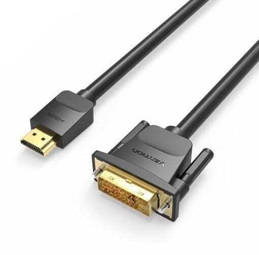 Vention ABFBJ adapter kablowy 5 m HDMI Typu A (Standard) DVI Czarny