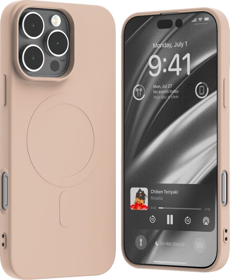 Mercury Mercury MagSafe Semi-Silicone iPhone 16 Pro Max 6,9" różowo-piaskowy /pink sand
