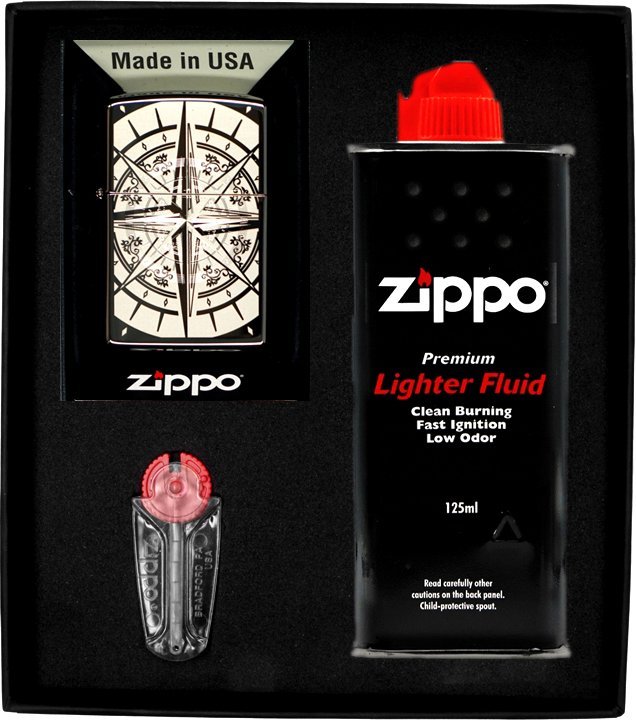 Zestaw ZIPPO Zapalniczka COMPASS 2 Prezentowy No1