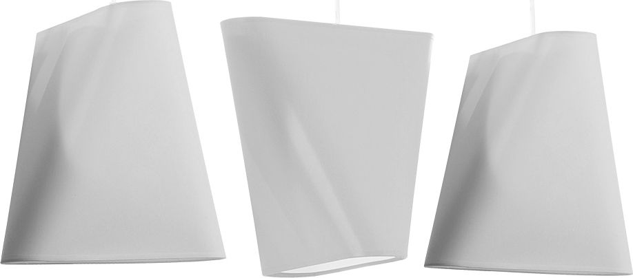 Lampa wisząca Lumes Biały potrójny żyrandol na listwie - EX705-Blux