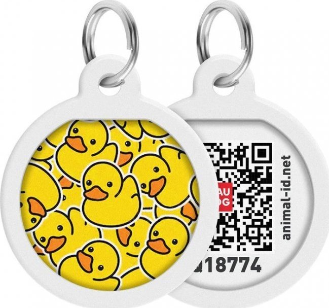 Collar WAU DOG SMART ID ADRESÓWKA KOŁO śr. 25mm KACZKI
