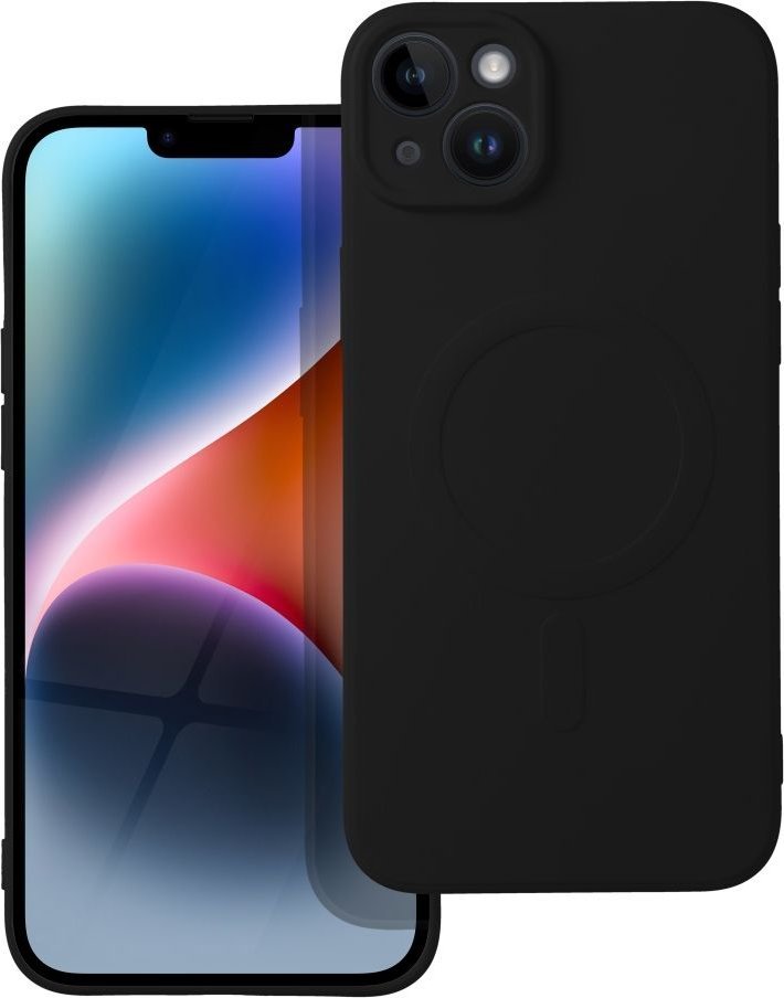 OEM Futerał SILICONE MAG COVER kompatybilny z MagSafe do IPHONE 14 Plus czarny