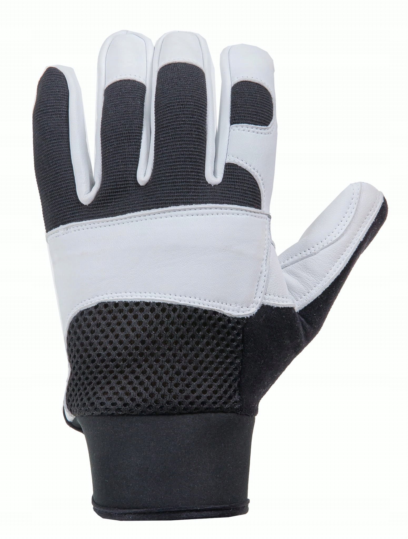 Rękawice typu mechanik RS Farra Tec, rozm. 9, czarno-białe