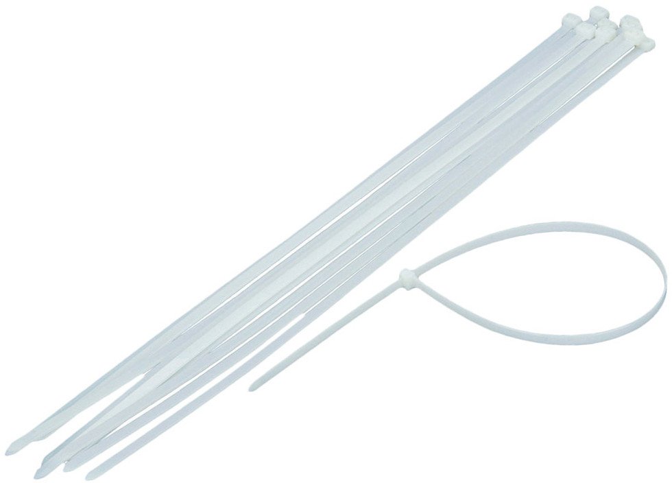 CABLE TIES 3.5X300MM 100PCS WHITE