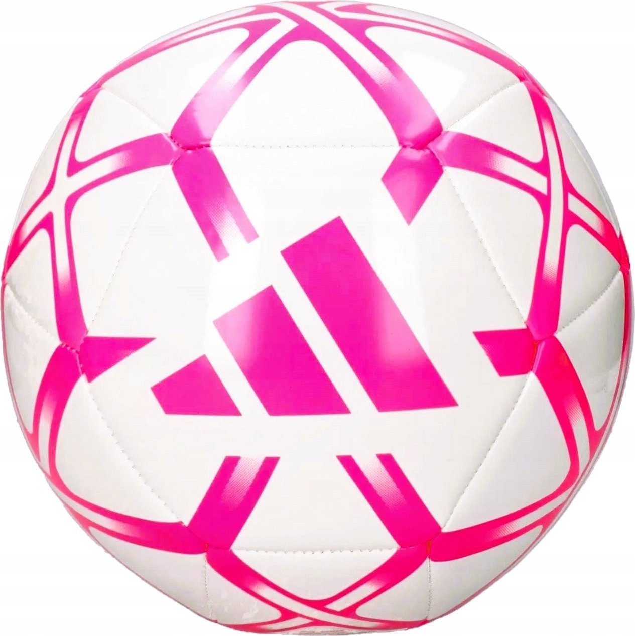 Adidas PIŁKA ADIDAS STARLANCER CLUB TRENINGOWA NOŻNA REKREACYJNA BIAŁA- RÓŻOWA R.5