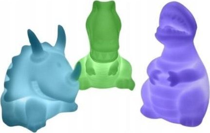 Lampki dinozaury zmieniające kolor 3szt