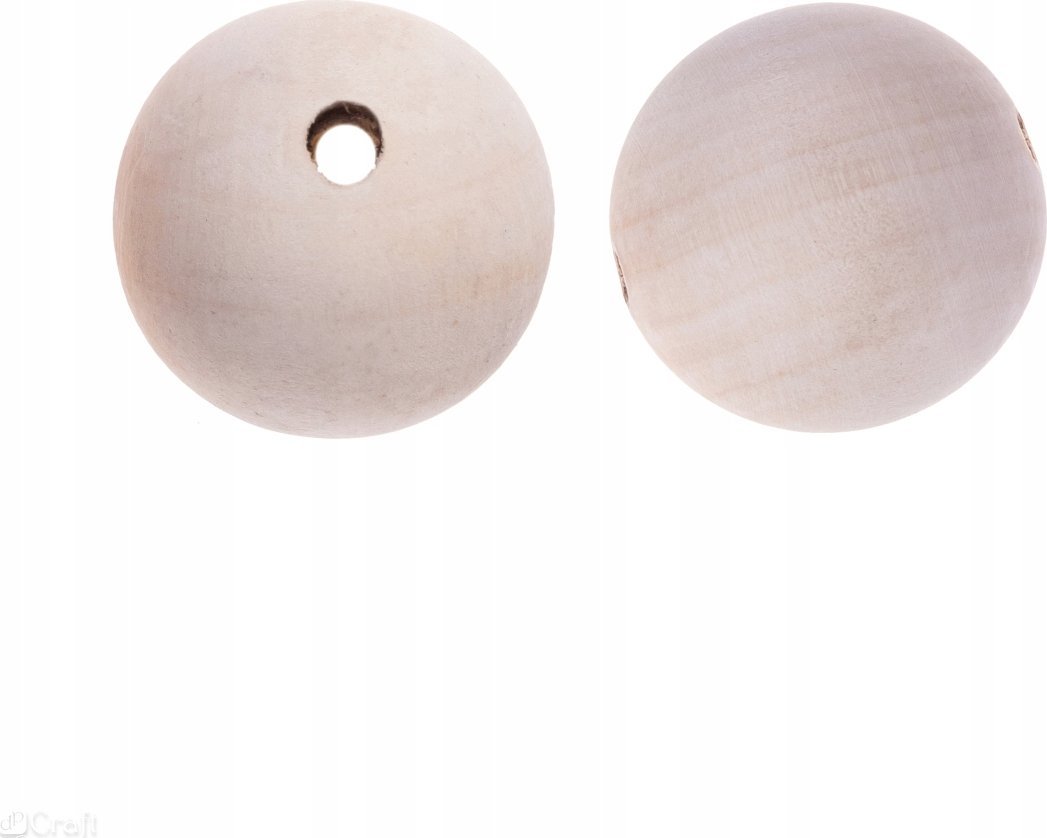DP Craft DREWNIANE KORALIKI, KULKI 50 MM, 2 SZT.