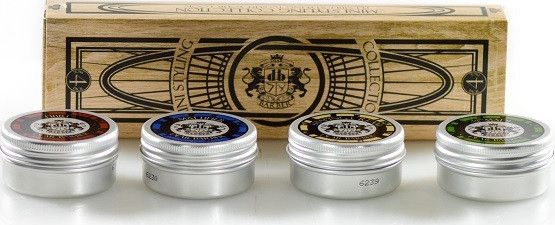 Dear Barber Mini Styling Collection mini zestaw pomad do włosów Fibre 20ml + Mattifier 20ml + Shaping Cream 20ml + Pomade 20ml
