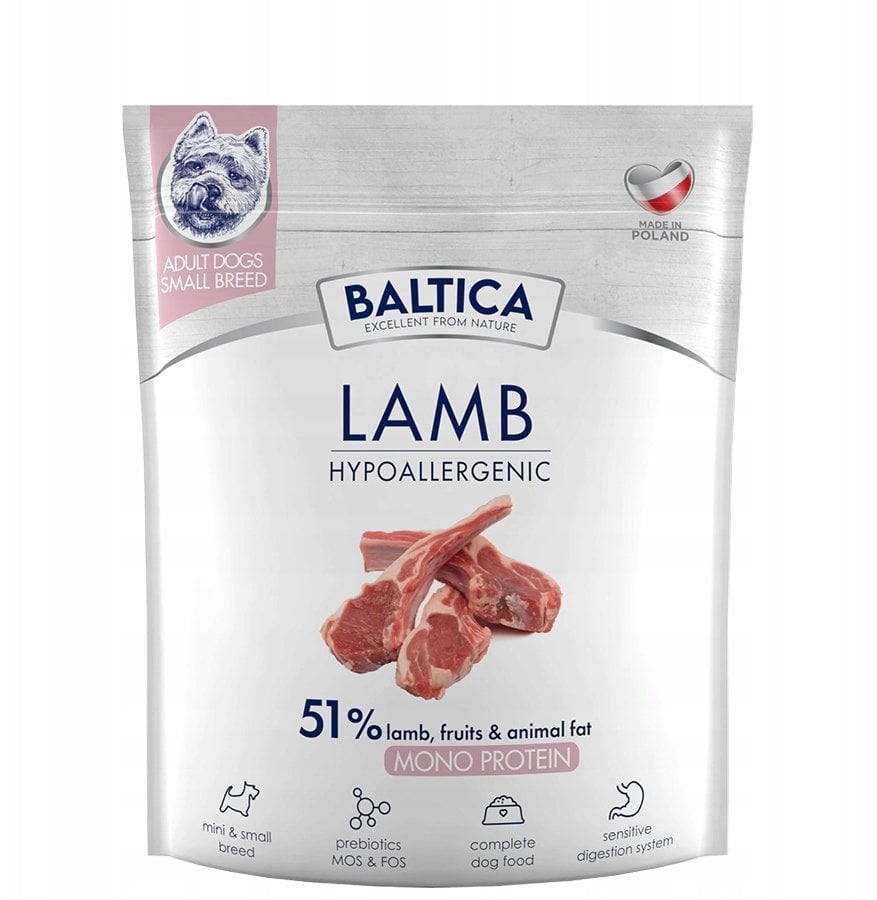 BALTICA NUTRACEUTIC Hypoallergenic Lamb & Rice XS / S 1kg