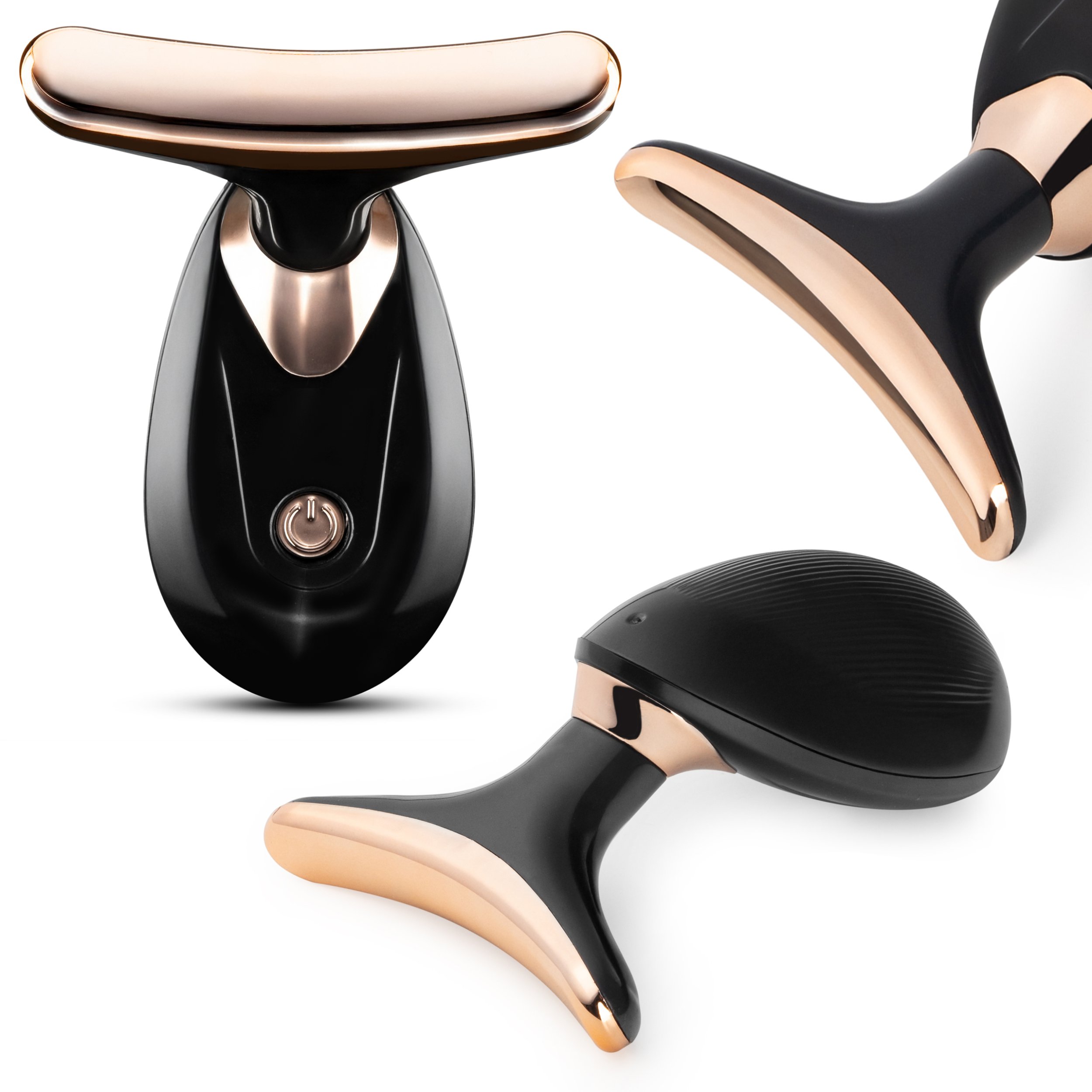 Coil masaŻer liftingujĄcy do twarzy szyi soniczny do ujĘdrniania ems wibracyjny czarny