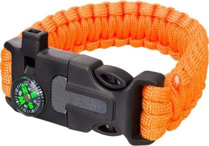 Levenhuk Pomarańczowa bransoleta z krzesiwem LabZZ FL5