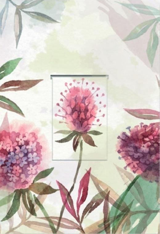 DaVinci Karnet z zakładką magnetyczną + koperta Mlecz