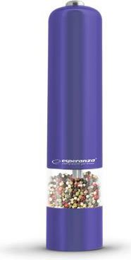 Młynek do przypraw Esperanza do pieprzu Malabara fioletowy (EKP001V)