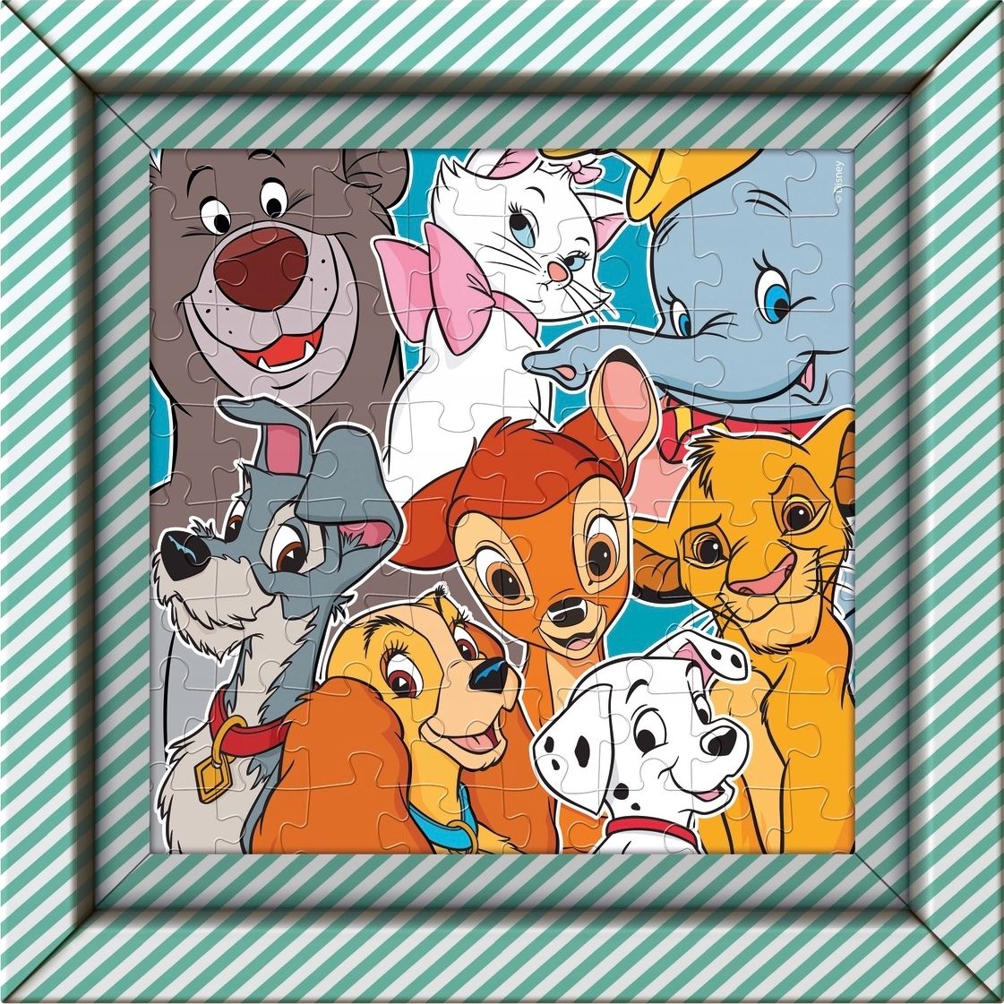 Clementoni Puzzle 60 elementów Frame me up Disney Zwierzęta bohaterowie bajek