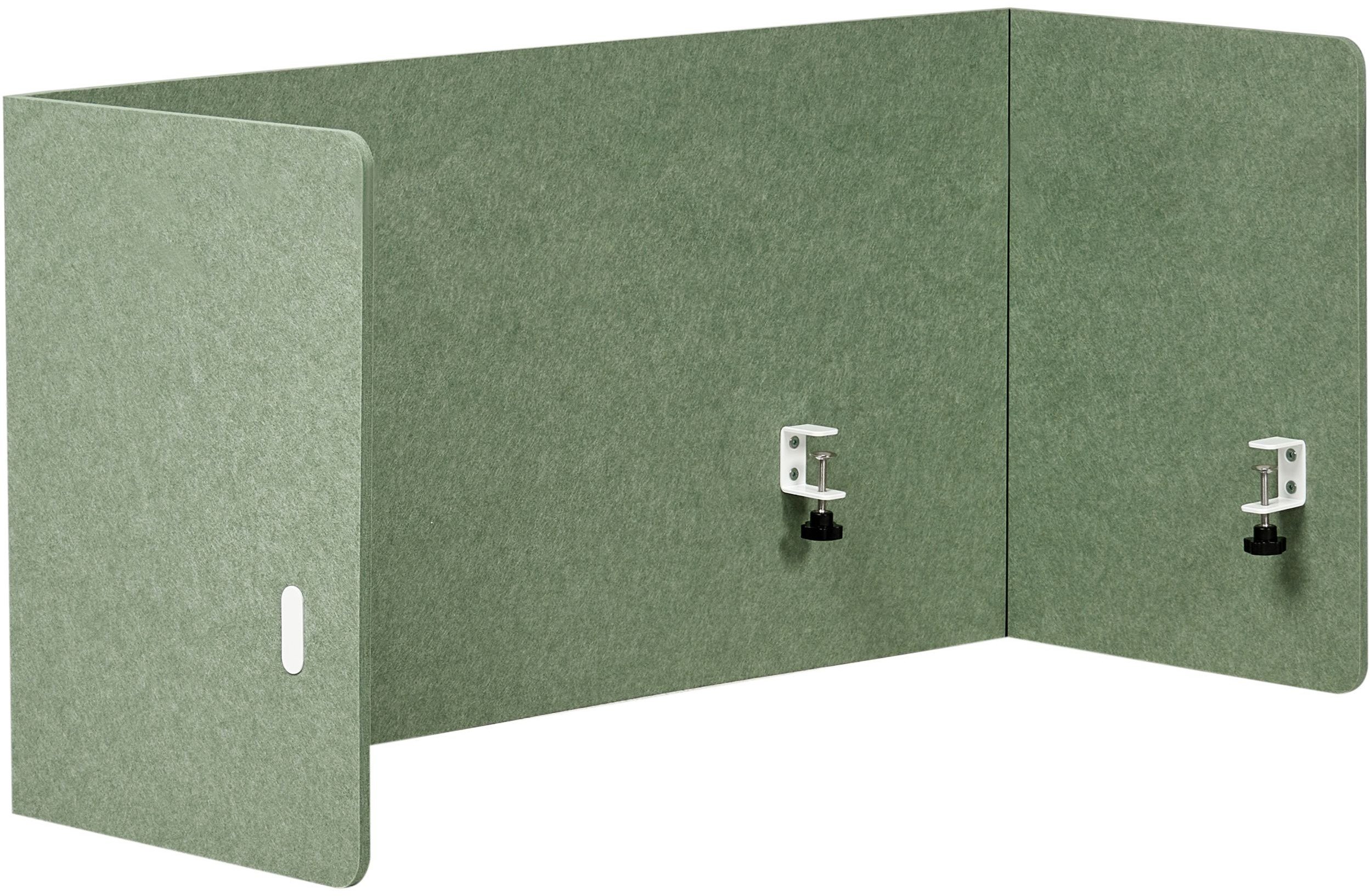 Przegroda na biurko 120 x 60 cm zielona SOLOA