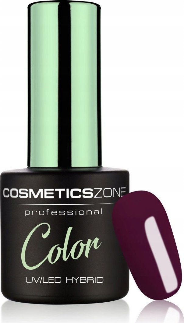 Cosmetics Zone Lakier hybrydowy hipoalergiczny ciemny fiolet 7ml - Smoked Plum 131