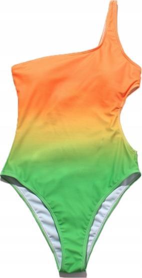 Pan i Pani Gadżet Strój kąpielowy jednoczęściowy jedno ramię ombre