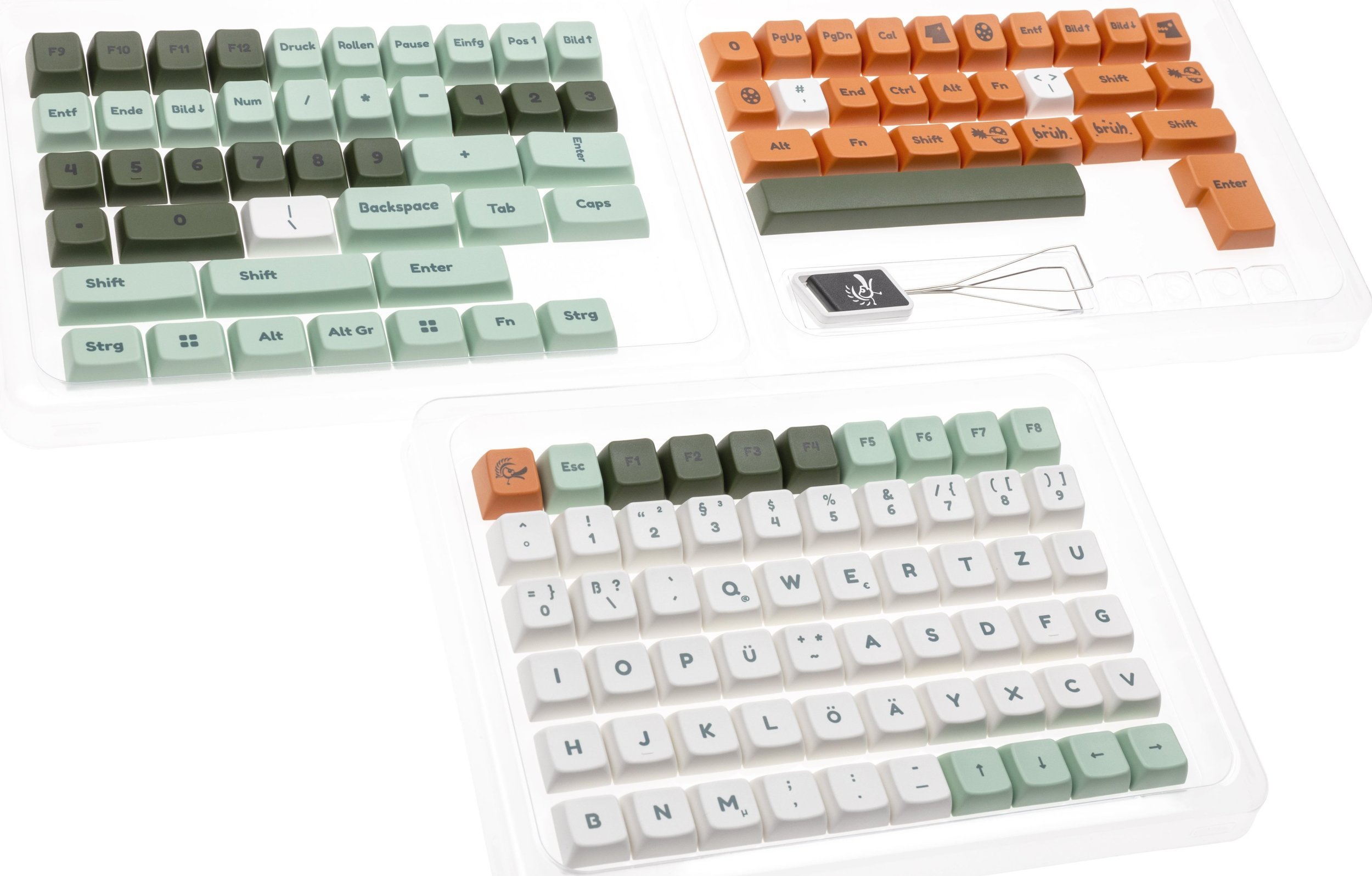 Ducky Dino Keycap Set, PBT, Dye-Sub - MDA