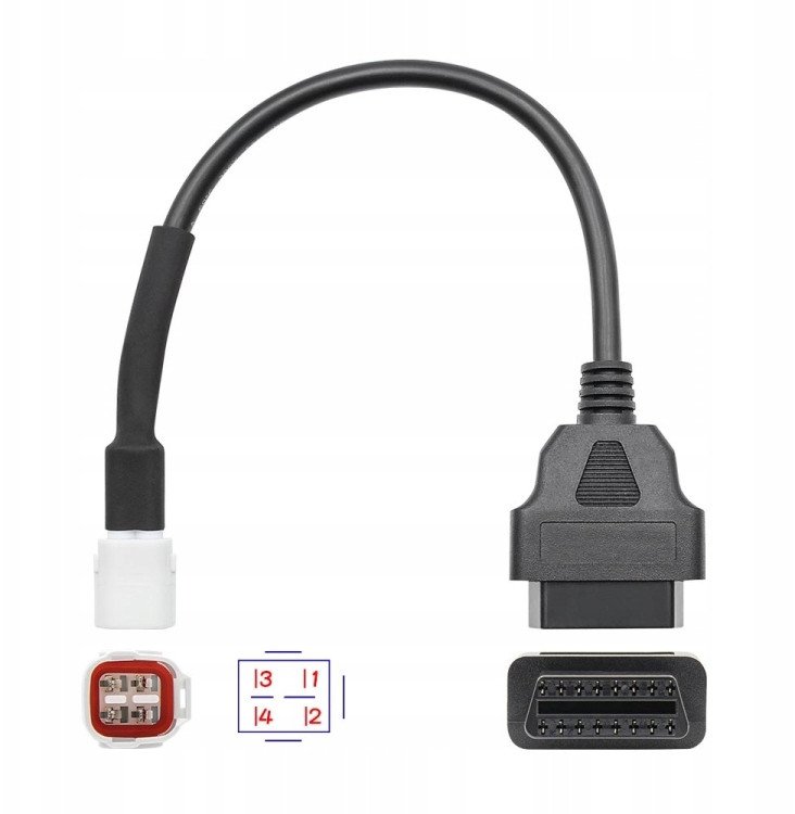 KABEL 4-PIN / ADAPTER OBD2 do motocykli YAMAHA