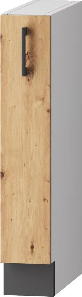 Szafka kuchenna stojąca CARGO 15 CLARA D15 dąb z koszem STOLKAR