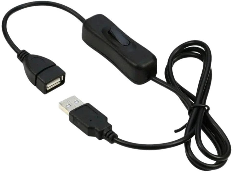Kabel USB PremiumCord USB-A - USB-A 1 m Czarny (kupaasw1)