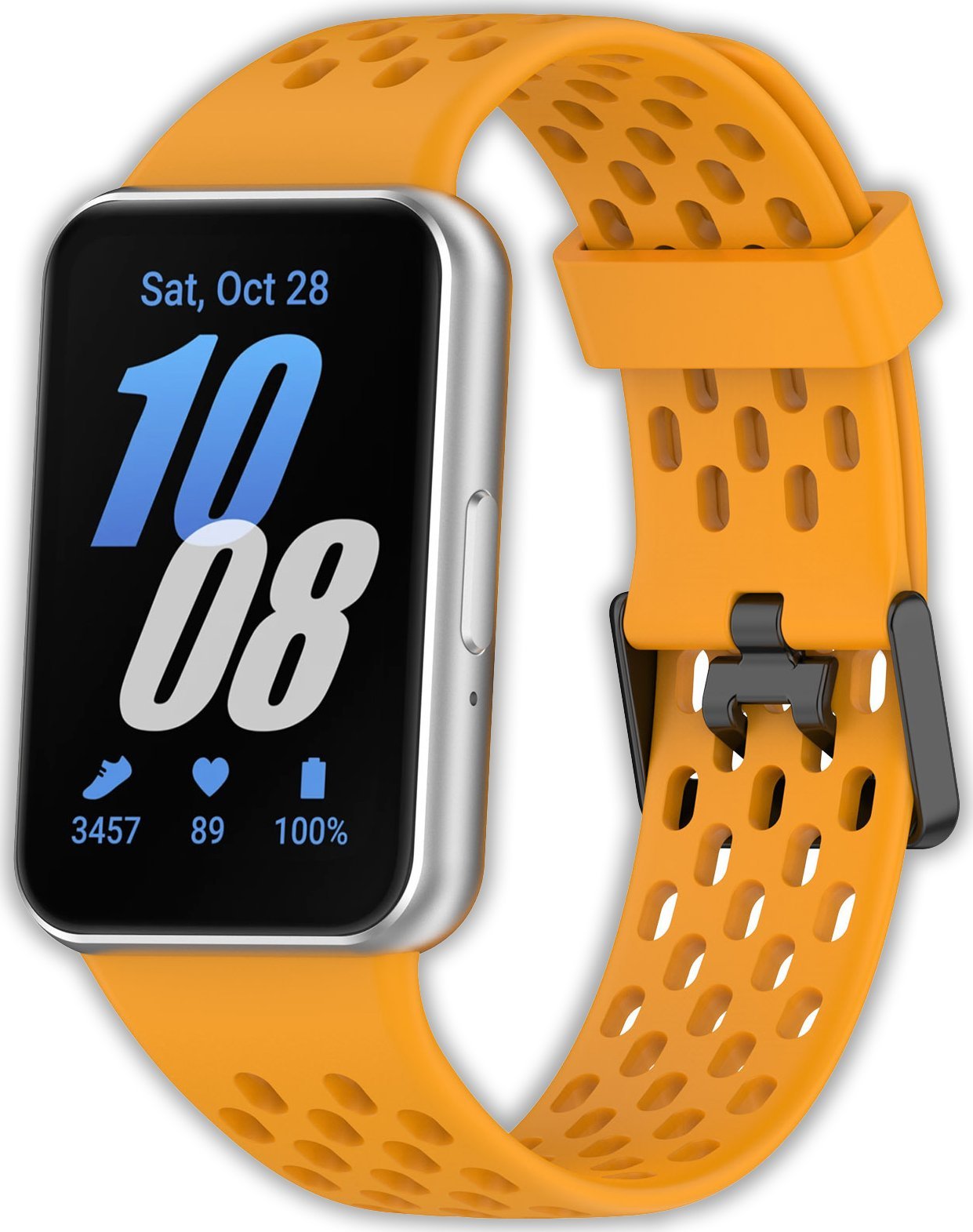 Opaska pasek perforowany Vanfone do Samsung Galaxy Fit 3 SM-R390, żółty