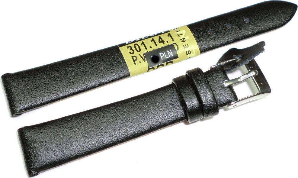 Diloy Skórzany pasek do zegarka 14 mm Diloy 301.14.1 uniwersalny
