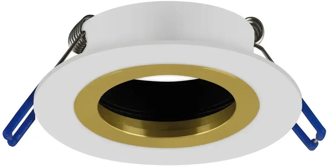 Lampa wpuszczana sufitowa Pluto 04236 Ideus metalowa złota biała