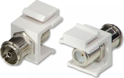 Lindy Lindy 60522 Keystone (łącznik modułowy) gn. antenowe - gn. typu F - 2szt.