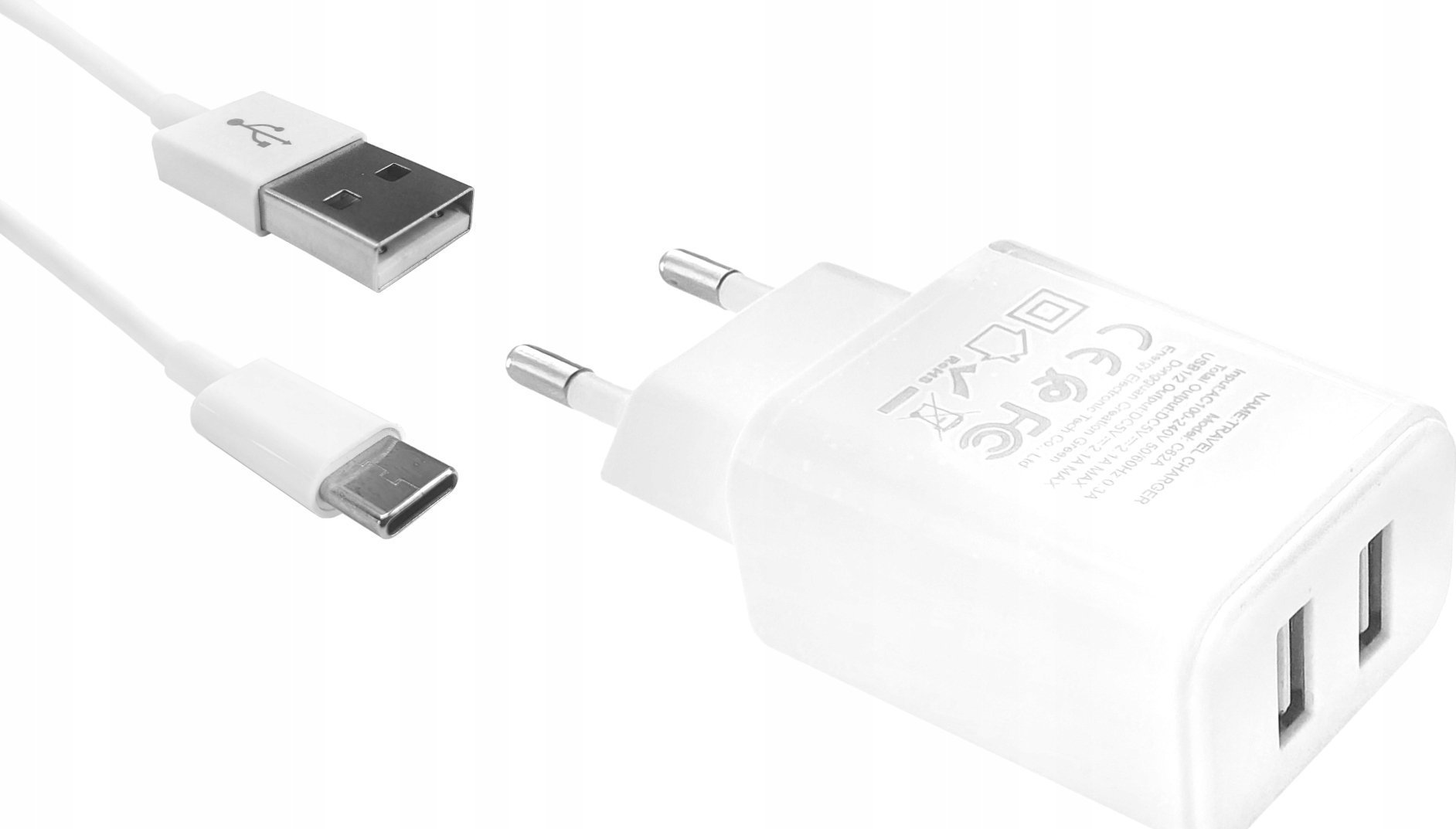Ładowarka Maxximus Ład. sieć. Maxximus Urban 2.1A Type-C, 2xUSB