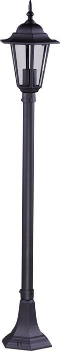 Lumes Czarna klasyczna lampa zewnętrzna słupek - S328-Relva