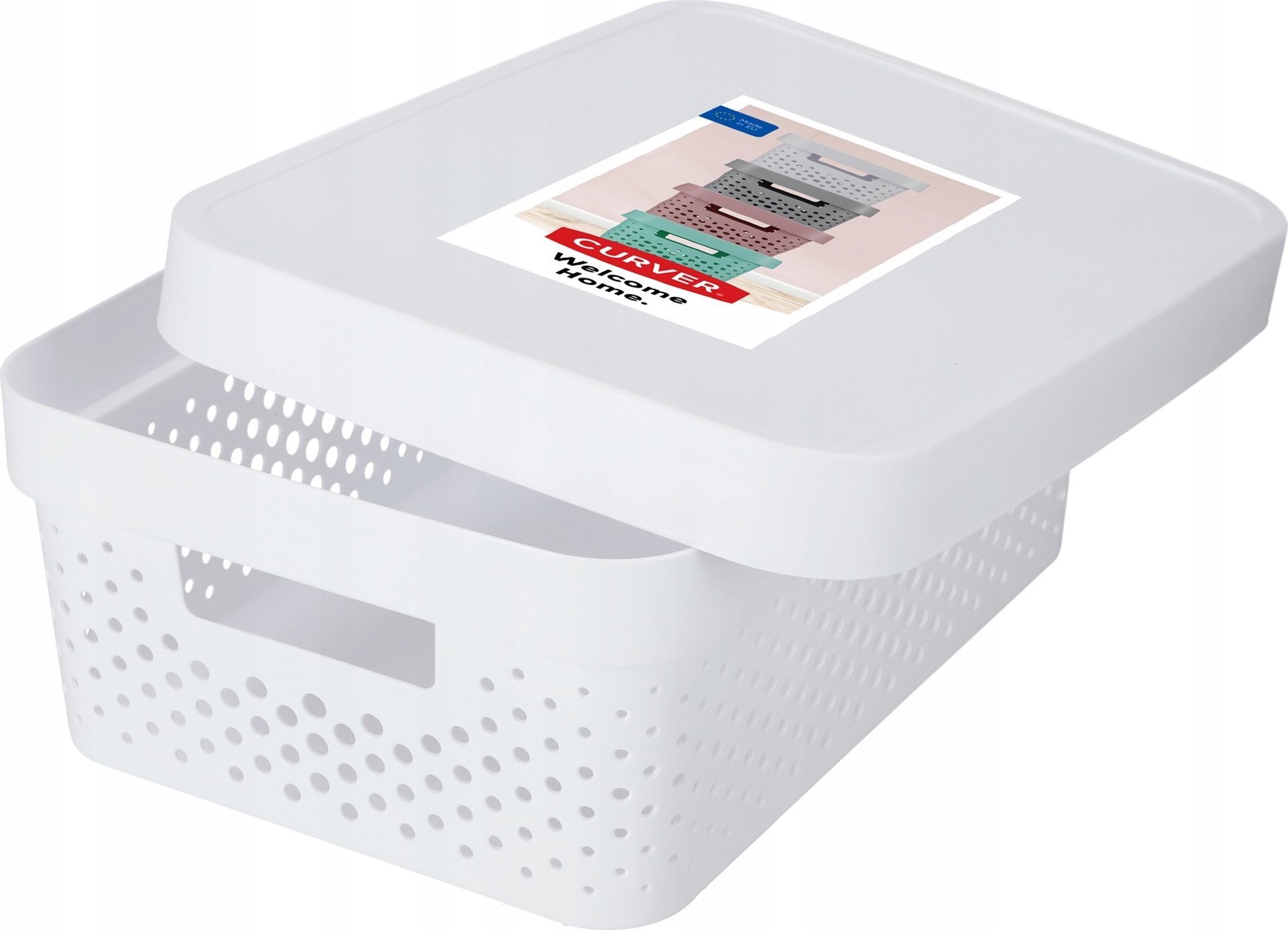 Kadax Curver Pojemnik Pudełko Z Pokrywką 11 L Biały